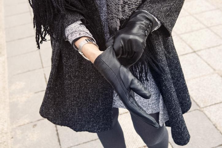 Moginp Mode Frauen Winter Warme Handschuhe Mädchen Flusen Lederhandschuhe